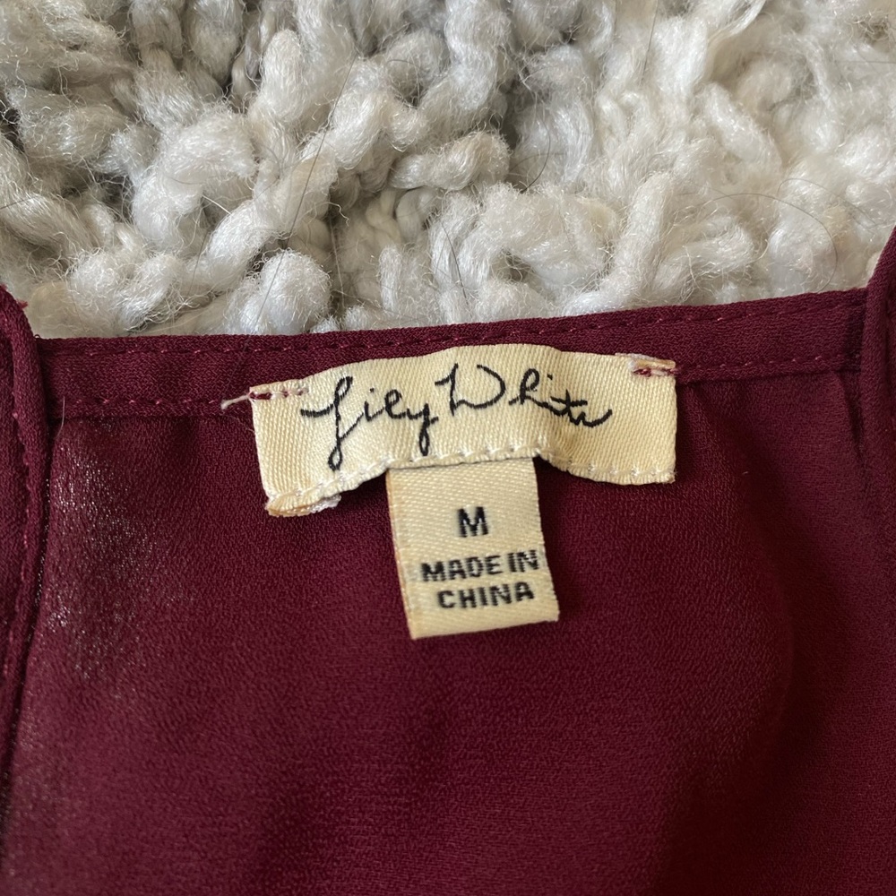 Dark Red Top - Picture 2 of 5